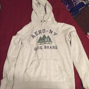 An ashy grey Aeropostale hoodie